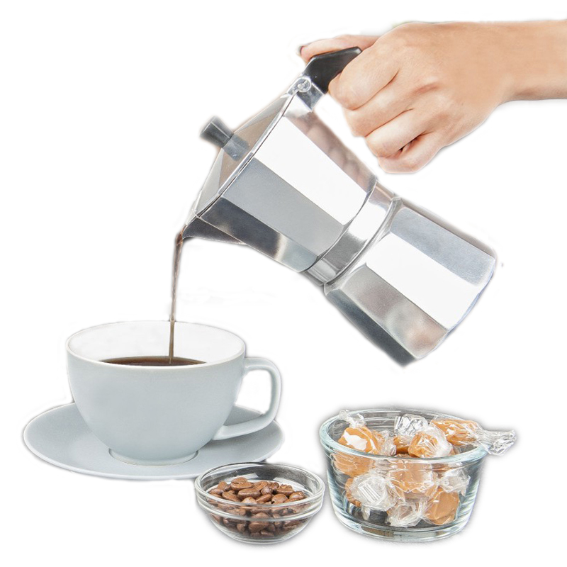Coffee Equipment Wholesale - صانعة قهوة إسبريسو من الألومنيوم، صانعة