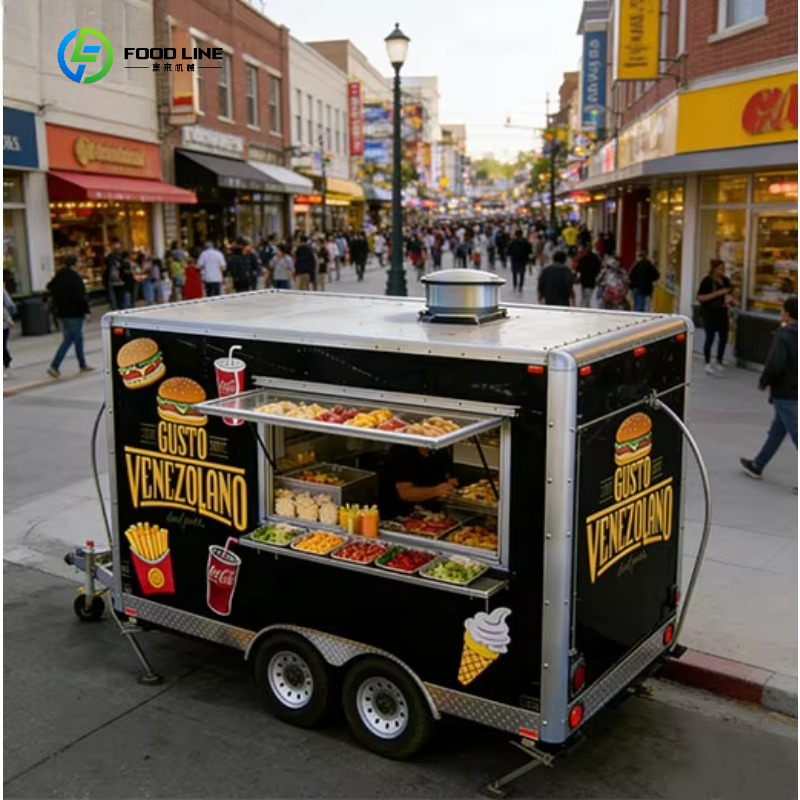 Coffee Van Equipment - عربة طعام متنقلة مربعة الشكل مخصصة