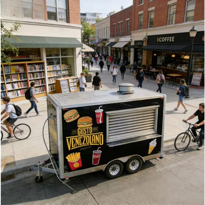 عربة طعام متنقلة مربعة الشكل م - مراجعة Coffee Van Equipment وسعره