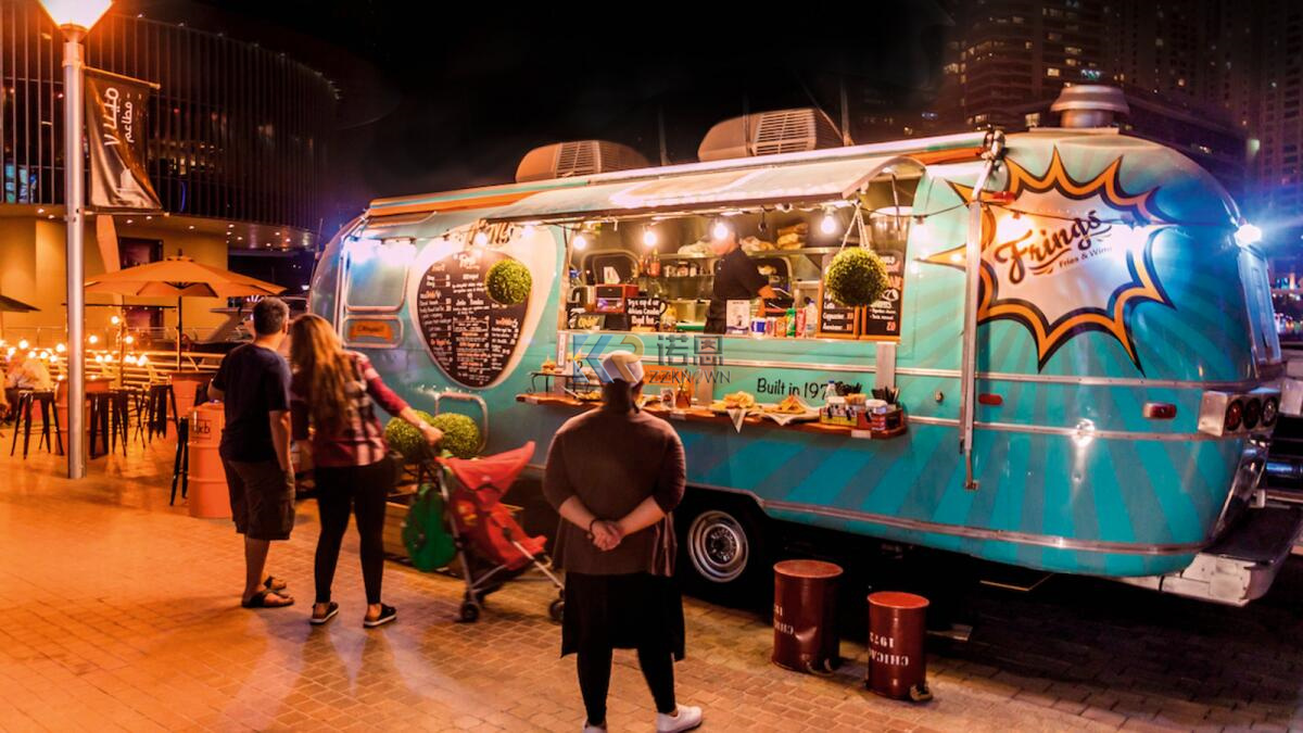 عربات بيع قافلة مجهزة بالكامل، - مراجعة Coffee Van Equipment وسعره